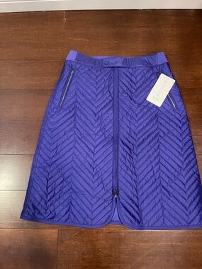 athleta apres ski skirt noble blue size 6 nwt